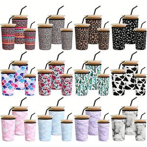 Funda Reutilizable de Neopreno para Bebidas Frías y Calientes, Enfriador de Bebidas, Funda para Café de 16-32 oz, para Café y Más - Product Image 1