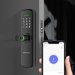 Giá cả phải chăng điện tử kỹ thuật số sinh trắc học vân tay Mã khóa cửa thông minh với chìa khóa cho an ninh nhà Keyless hệ thống nhập - Product Image 5