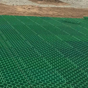 Haute qualité 500*500*40mm HDPE nid d'abeille Geocell Geogrid géotextile extérieur pour la Protection des pentes route renforcement grille d'herbe - Product Image 6