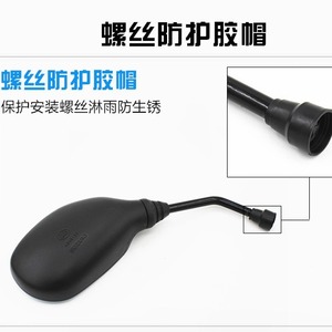 Suzuki Motorcycle Rearview <b>Mirror</b> GT125 Plane <b>Mirror</b> Black <b>Plastic</b> Side <b>Mirror</b> For Suzuki GT125 Models - Product Image 2