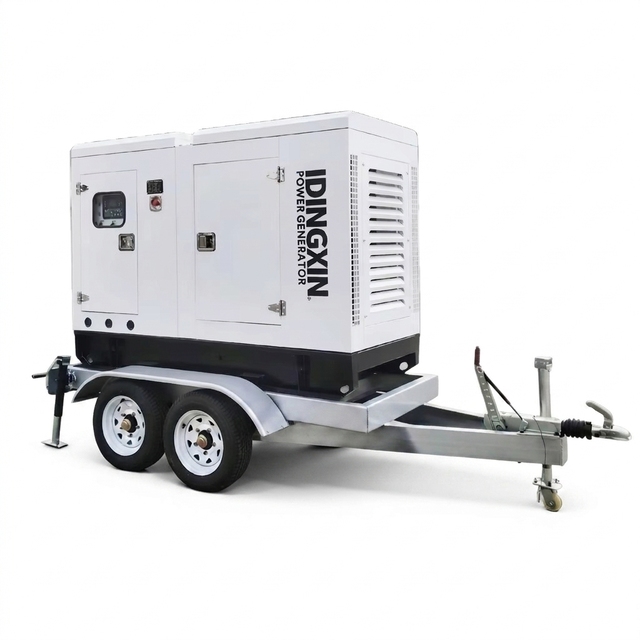 Mobile Portable Silent diesel Generators 20kw 30kva 50kva 100kw 125kva 200kva  Soundproof Power Plant Genset for Outdoor Use