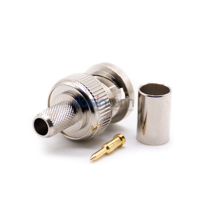 Rg57 BNC Male <strong>Connector</strong> BNC Rg59 <strong>Connector</strong> Cranberry Machine Solder Crimp Type - Product Image 2