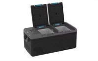 NUEVO Refrigerador Portátil de 80L con Compresor para Auto, Mini Congelador para Viajes en Camioneta, AC+DC+ Compresor LG+Conjunto Bluetooth+batería