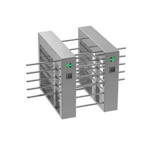 Controllo accessi di fabbrica RFID tornello a tutta altezza sistema di solenoide di sicurezza altezza vita treppiede meccanismo cancello girevole