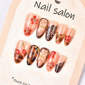 Lot de 30 <span class=keywords><strong>faux</strong></span> <span class=keywords><strong>ongles</strong></span> français en ABS, à coller, personnalisables, pour salon de manucure - Product Image 3
