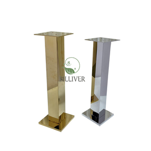 80CM 1M Mirrored Stainless Steel Props Hall Hotel Gold Table <strong>Flower</strong> <strong>Vases</strong> Stand Display for Weddings Decoration Centerpiece - Product Image 1