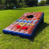 Jeu de Cornhole Gonflable Géant à Prix Abordable – Jeux de Carnaval Gonflables Commerciaux pour Location de Fêtes en Extérieur