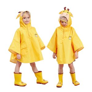 Ensemble poncho et bottes de pluie pour enfants, usage maternelle, unisexe pour garçons et filles de 6 ans, nouvelle tenue de pluie pour enfants - Product Image 1