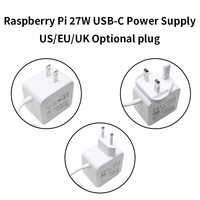 Nouveau Kit de développement original Raspberry Pi 5 8 Go RAM avec boîtier + carte + ventilateur de refroidissement + alimentation + carte simple