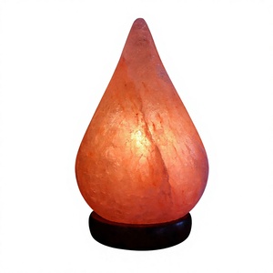 Lámpara de Sal Rosa del Himalaya en Forma de Lágrima, Cristal de Roca Natural Hecho a Mano, Luz Nocturna Decorativa para el Hogar, Venta al por Mayor - Product Image 4