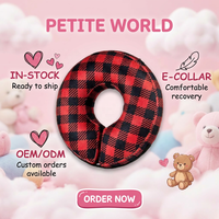 Collier gonflable personnalisé en gros avec tissu côtelé et fermeture rapide à crochets et boucles, services OEM disponibles
