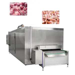 OCEAN Chicken Fast Blast Flash Quick Ultra Freeze Tunnel Iqf Freezer Process Line For Pizza Of Fruit