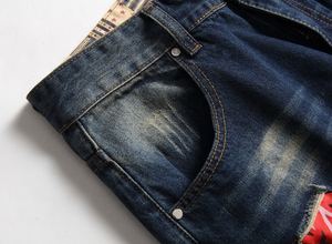 <span class=keywords><strong>Shorts</strong></span> estivi all'ingrosso in pelle sfusa da <span class=keywords><strong>uomo</strong></span> <span class=keywords><strong>Jeans</strong></span> <span class=keywords><strong>Shorts</strong></span> Denim Street Wear in <span class=keywords><strong>Jeans</strong></span> dipinti Vintage pantaloncini Casual per gli uomini - Product Image 3