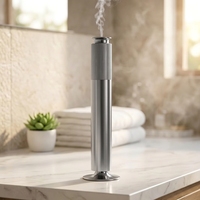 Diffuseur de parfum intelligent rechargeable à deux fluides, contrôlé par application, corps en aluminium, lumière d'ambiance colorée, atomiseur anti-fuite, grande capacité 100 ml