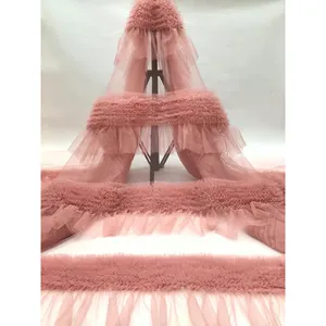 Tüll Netz Rüschen Kuchen Kleid Stoff Phantasie Mesh Netz Spitze Stoff Schneller Versand 1 Yard Luxus Pailletten muster