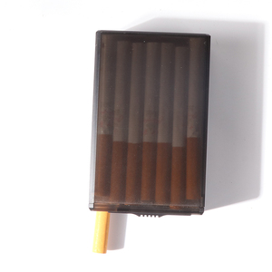 Hộp thuốc lá nhựa thời trang Erliao mới màu trắng đen trong suốt, bán buôn hộp thuốc lá acrylic - Product Image 6