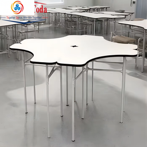 Escritorio de Diseño Moderno para Estudiantes, Muebles de Estación de Trabajo Profesional, Escritorios de Oficina Triangulares Colaborativos para Trabajar, Leer y para Escuelas - Product Image 4