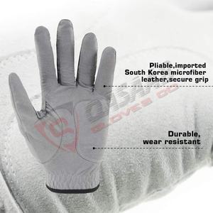 Gants de golf en cuir véritable Cabretta PU légers de couleur blanc doux et gris pour hommes et femmes - Product Image 4