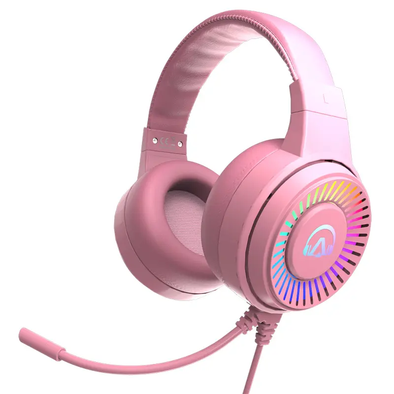 Headset Gaming RGB 7.1 suara Surround USB gaya berkabel