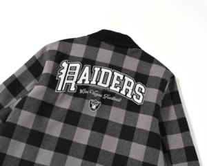 <span class=keywords><strong>Camicia</strong></span> a scacchi grigio nero spazzolato ricamata con cuore retrò alla moda <span class=keywords><strong>giacca</strong></span> ampia da uomo - Product Image 5