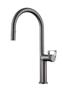 Pistola gris fácil de limpiar Diseño contemporáneo Aleación de zinc Extraíble B núcleo <span class=keywords><strong>Rass</strong></span> Mezclador de <span class=keywords><strong>agua</strong></span> caliente fría Grifo de cocina montado en la pared - Product Image 2