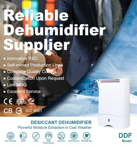 Déshumidificateur déshydratant DDF ISO 9001 compact pour la maison, réservoir d'eau de 3 L, séchage ultime, anti-odeur, fonction minuterie - Product Image 2