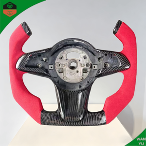 Volante de Fibra de Carbono con Base Plana y Calefacción para <span class=keywords><strong>BMW</strong></span>, Volante G22 430i Led G30 Pre Lci 6gt G32 540i 540 2017 2018 <span class=keywords><strong>2022</strong></span> - Product Image 5