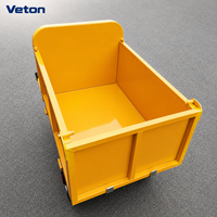 Chariot de manutention électrique télécommandé avec structure en acier pour le transport en jardin, équipement de transport professionnel