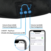 Xiaomi mijia — haut-parleurs sans fil mp3, masque intérieur, pour voyage, musique, sommeil, couverture des yeux, bluetooth, vente en gros