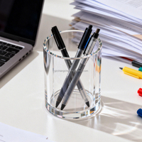 Porte-stylos en acrylique transparent de haute qualité, organisateur de stylos de bureau, présentoir, adapté à l'école, au bureau, à l'hôpital