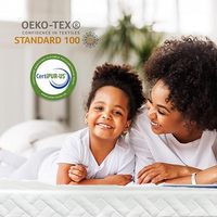 Topper à mémoire de gel de mousse haute densité Surmatelas compressé sous vide écologique housse amovible pour bébés enfants appartements