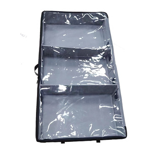 <b>Bed</b> Bottom Storage Rack Oxford Cloth <b>Under</b> <b>Bed</b> Clothing Shoes <b>with</b> Wheels Storage Car Dustproof Folding Storage Box - Product Image 5