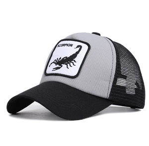 De moda de malla gorra de béisbol Unisex escorpión tapas las mujeres y los hombres del casquillo - Product Image 1