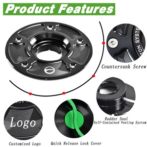 Tapa de Tanque de Combustible de Liberación Rápida con Bloqueo CNC de Aluminio DTRAD para <span class=keywords><strong>Kawasaki</strong></span> VERSYS 650 <span class=keywords><strong>ZX10R</strong></span> ER6N/F ZX-6R Z750 Z800 - Product Image 4