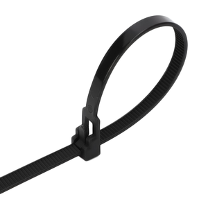 Bridas de nailon PA66 reutilizables de 4.8*200mm, de alta calidad, desmontables, para cables eléctricos, con certificación CE y clasificación de resistencia al fuego 94V-2 - Product Image 1