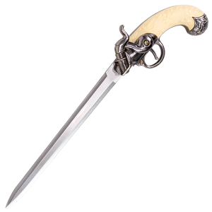 Poignée de couteau à silex vintage décorative, poignée de dague non affûtée, ornement de collection pour cosplay, accessoire de cosplay en gros - Product Image 3