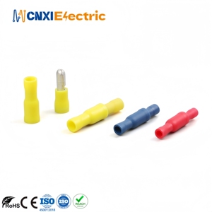 Cnxi frd AWG22-16 đỏ thiết bị đầu cuối điện đồng thau nhanh chóng ngắt kết nối PVC tin mạ cách điện <span class=keywords><strong>Bullet</strong></span> nữ uốn dây Lugs - Product Image 4