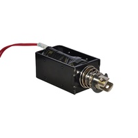 DC 24V 0.8A 10mm 19.2W Slag Open Frame Push-Pull Elektromagneet Solenoïde Spoel Zacht Magnetisch Materiaal CE Gecertificeerd Game Power-on
