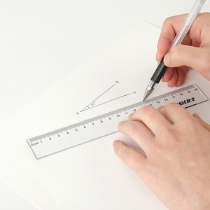 סרגל ישר נייד 50 ס "מ סרגל פלסטיק 5 מגדיר שקוף אוניברסלי עבור ציור ומדידות - Product Image 3