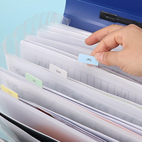 Carpeta de Archivo Expandible Tipo Acordeón A4 con 13 Bolsillos de PP