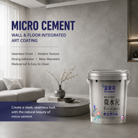 Revêtement de microciment écologique Plancher en micro ciment blanc à bas prix pour la construction de maisons