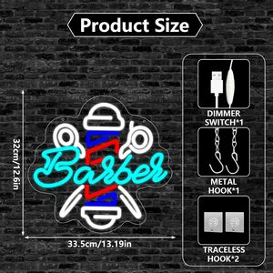 Barber shop neon LED dimmable USB powered ambient <b>light</b> shop <b>window</b> decoration <b>light</b> street indicator <b>light</b> landscape <b>light</b> 5v - Product Image 2