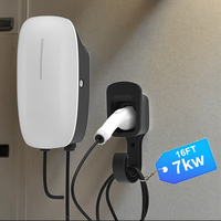 Nouvelle borne de recharge pour voiture électrique NECS 3018 7kW AC 32A, boîtier en plastique CE, RFID Type 2, pour appartement, parking