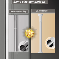 244kg Acier Inoxydable Super Heavy-Duty Télescopique Universel Séchage des Vêtements Tige de Support Moderne Fine-Réglable pour les Salles de Bains