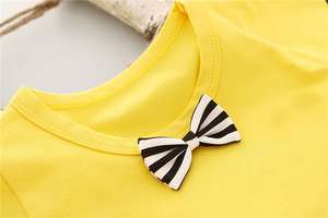 Ensembles de vêtements pour fillettes : T-shirt + pantalon à bretelles rayé, tenues deux pièces pour bébés filles, collection printemps-automne, fabricant - Product Image 4