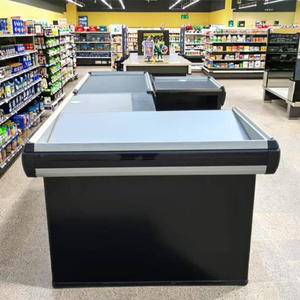 Comptoir de caisse avec gabarit intégré pour supermarché et <span class=keywords><strong>hypermarché</strong></span> à pente légère - Product Image 1