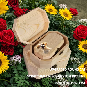 Urna Commemorativa per Animali Domestici Personalizzabile, Ecologica, Moderna e Lussuosa, Portatile, Compatta in Legno di Bambù e Pino, Ermetica, Durevole e Sicura per i <span class=keywords><strong>Viaggi</strong></span> - Product Image 6