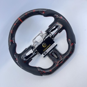 Volante de Fibra de Carbono Forjado con Detalles Rojos para <span class=keywords><strong>Ford</strong></span> Mustang <span class=keywords><strong>Ford</strong></span> <span class=keywords><strong>SHELBY</strong></span> 2018-2023, Piezas Personalizadas para el Interior del Automóvil - Product Image 2
