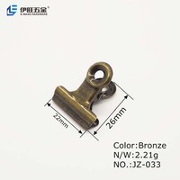 YIWANG Pince à lettres en métal bronze, Pince de bureau à ressort pour documents et papeterie