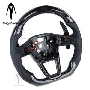 Volant sport en cuir PU pour <span class=keywords><strong>Audi</strong></span> S1-S9 Q3-Q7 RS3-RS7 TT R8, modèle <span class=keywords><strong>2016</strong></span>- - Product Image 3
